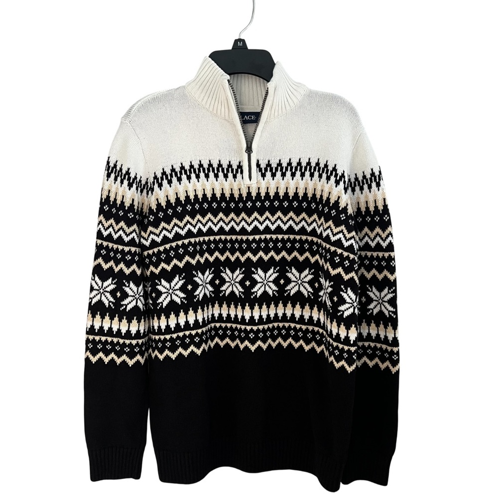 “The Place” Boys 100% Cotton Winter Sweater-Size 14